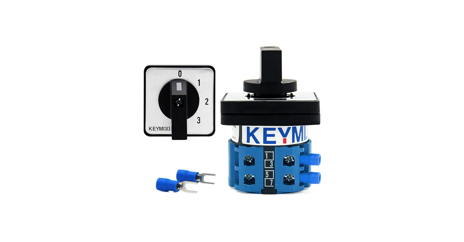 Keymoo 20A Rotary Changeover Switch 660V 4 Position 2 Poles